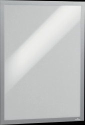 505323 Signage frame, A2, self-adhesive, hinged, silver