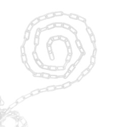 Bariera łańcuchowa Bariera łańcuchowa Ø 8mm Fluorescencyjny, Biały