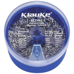 Klauke ST23B Ferrule set 4000 pcs 0.25-1mm² Not insulated Silver