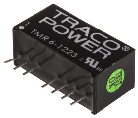 Przetwornica DC-DC, 6W, Uwe 9 → 18 V DC, Uwy ±15V dc, Iwy ±200mA, TRACOPOWER
