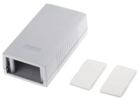 Obudowa urządzeń elektronicznych IP54, ABS, Szary, 150 x 80 x 45mm, RS PRO