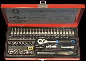 T4655 C.K socket wrench set 1/4", 39-part