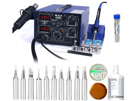 Stacji lutownicza WEP 872D+ 75W +groty 900M topnik cyna