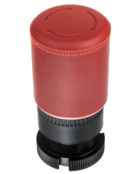 Napęd przycisku bezpieczeństwa czerwony przez obrót bez podświetlenia ZA2BS834