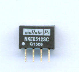 PRZETWORNICA NAPIĘCIA NKE0512SC DC-DC 5-12VDC 1W 83mA izolowany MURATA (MOD-NKE0512SC)