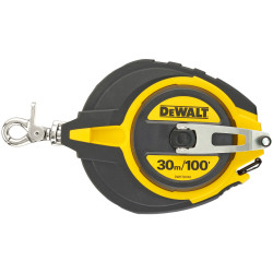 DEWALT DWHT0-34144 Steel Long Tape Measure 30m/100ft (Width 12mm)