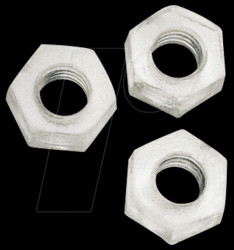 Plastic hexagon nuts, 100st. M3