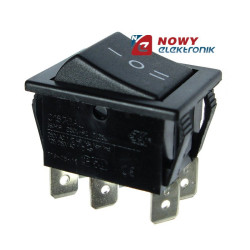 Przełącznik 3poz. ON-OFF-ON 2tor 16A/250VAC kołysk/stabiln
