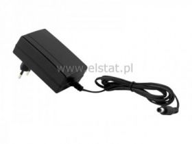 Zasilacz impulsowy 12V 2A (+) 2,1/5,5 czarny kąto