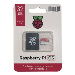 32GB microSD with Raspberry Pi OS