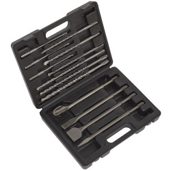 Worksafe WDCS SDS Plus Drill Bit &amp; Chisel Set 13pc