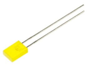 Dioda LED 2x5mm żółta, matowa