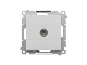SIMON 55 Gniazdo antenowe TV aluminium mat TAK1.01/143 KONTAKT SIMON