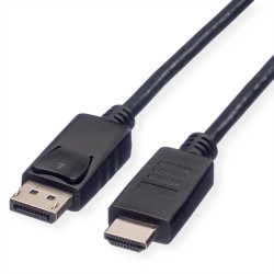 Kabel DisplayPort długość 3m B: HDMI A: Display Port v. 1.1 Roline 1920 x 1200