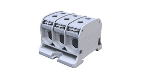 Złączka Szynowa Gwintowa Al/Cu Stb 50-3X (87330) Simblock Szary 81004002