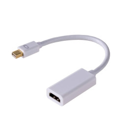 Konwerter adapter z kablem Akyga mini DisplayPort (m) / HDMI (f) 15cm