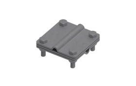 Złącze uniwersalne 3-elem. 80x80 drut8-drut8 stal ocynkowana ogniowo 215.4.1 OG 21501402