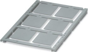 PC device marker, (L x W) 26.65 x 26.65 mm, silver, sheet, 1056554