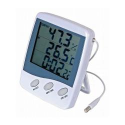 Miernik Termo-Higrometr HT-9216 IN/OUT+zegar ATM