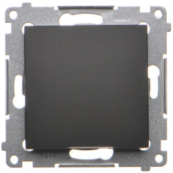 Łącznik pojedynczy SIMON 54 czarny matowy 10AX Kontakt Simon DW1.01/49