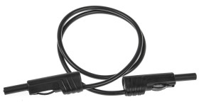 Przewód pomiarowy 973 645-100-, PVC, 16A, 60V dc, kolor: Czarny, dł. 500mm, -15→ +70 °C., Hirschmann Test &