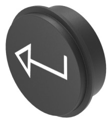 Nakładka do klawiatury, typ: Wkładka do klawiatury, symbol — poziomy powrót z rozstawem linii, do użytku z: Klawiatury