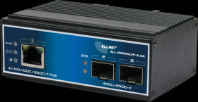 ALL-SGI8003P-2.5G Switch, 3-Port, 2,5 Gigabit Ethernet, PoE+++, SFP