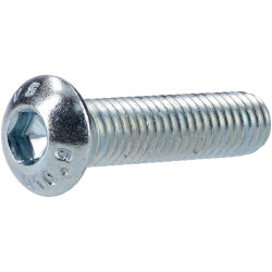 R-TECH 337353 M6 X 25 Hex Socket Button Screws Steel BZP - Pack Of 100