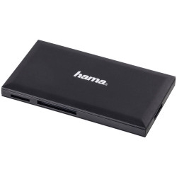 Hama 181018 External card reader Black supports multiple card types