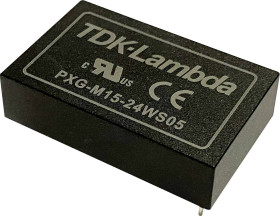 TDK PXG-M15-24WD15 Przetwornica DC/DC PXG-M15-24WD15, 15 W, 12 V/DC, 500 mA, 1 szt.
