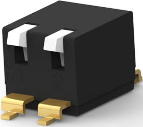 DIP switche, Off-On, 2 pole, straight, 0.025 A/24 VDC, 2319764-1