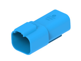 Złącze samochodowe 4-pinowe TE Connectivity 2-rzędowe Męski 13A DT04-4P Kabel Kabel wTYK 4-DROŻNY