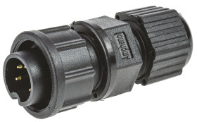 Złącze wielostykowe przemysłowe 5-pinowe, panelowe Wtyczka Amphenol Industrial