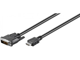Kabel HDMI / DVI 1m 1080p