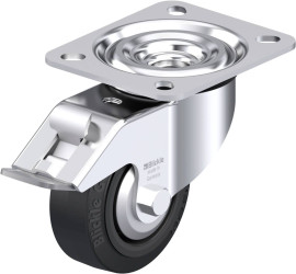 Blickle 850454 L-POEV 80XR-FI-FA Rolka obrotowa z blachy stalowej Średnica koła: 80 mm Maksymalne obciążenie: 140 kg 1 s