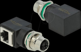 66316 Network Adapter M12 8 pin X-coded female to RJ45 jack