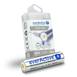 OUTLET Akumulator everActive 18650 3,7V Li-ion 2600mAh micro USB z zabezpieczeniem BOX