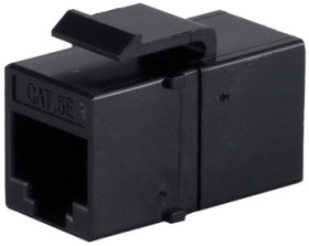 Keystone connector, RJ45 socket to RJ45 socket, straight, Cat 5e, BS08-10005