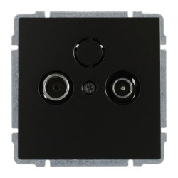 KOS 66 Gniazdo antenowe RTV przelotowe bez ramki TV: 13 dB R: 13 dB 660975