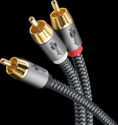 65301 Cinch audio cable, 1x &gt; 2x Cinch plug, 3.0 m