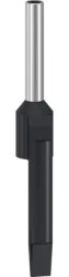 Insulated wire end ferrule, 1.5 mm², 14 mm long, DIN 46228-4, black, DZ5CA015D