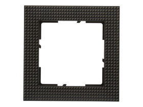 SUNO Ramka 1 pojedyncza wzorzysta czerń 721571 LEGRAND