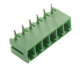 TBMP 3806R listwa rozłączalna kątowa męska 6pin; raster 3,81