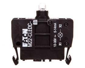 Oprawka z LED niebieski 12-30V AC/DC M22-CLEDC-B 218062