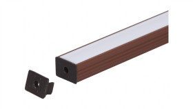 Zaślepka Pcv Line Brązowa Z Otworem