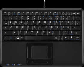 PERIBOARD-510H PLUS Keyboard, USB, touchpad, black