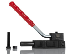 Dociskacz poziomy RS PRO otwarcie szczęk 180° Push Pull Toggle Clamp