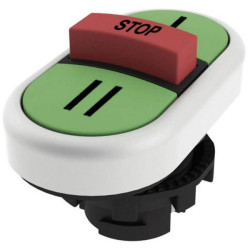 Pizzato Elettrica E21PTRS9AAAY Triple Head Pushbutton Green/Red/Green