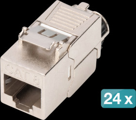 DN-93816-24 Keystone module, Cat.8.1, shielded, 24 pieces