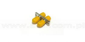 Adapter światłowodowy hybrydowy FC/UPC - ST/UPC duplex, jednomodowy